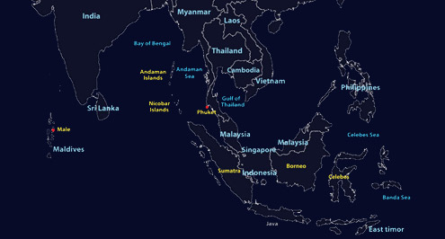 yacht charter map